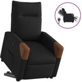 vidaXL Električni naslanjač s funkcijo vstajanja črn, (21824707) | Shoptok.si