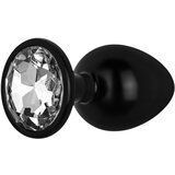 EasyToys Anal Collection - analni dildo s kamnom - L (črna) | Shoptok.si