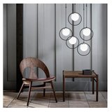 Opviq lights Črna kovinska viseča svetilka Satyros | Shoptok.si