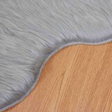 vidaXL Lažni Ovčji Tepih Siva 80 x 118 cm Poliester | shoptok.hr
