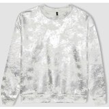 Defacto Batik Patterned Crew Neck Thick Sweatshirt cene