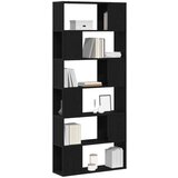  Knjiga Polica Črna Hrast 80x24x186 cm Inženirski Les | Shoptok.si