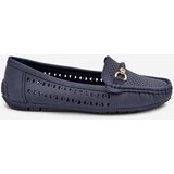Boto Women's Perforated Moccasins With Decoration Navy Kaydance | shoptok.hr