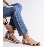 Gemre Silver wedge sandals Saila | ePonuda.com