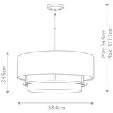  Hinkley HK-GRAHAM-L-LCB - Luster na šipci GRAHAM 4xE14/40W/230V | Eponuda.com