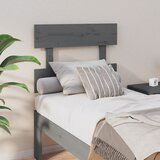 Maison Chic posteljno vzglavje - vzglavna omarica - nočna omarica sivo 93,5x3x81 cm trdna borovina, (21705117) | Shoptok.si