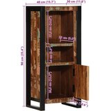 vidaXL kopalniška omarica 40x30x90 cm masivni les obnovljen | Shoptok.si
