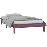  LED okvir kreveta boja meda 90 x 190 cm mali od masivnog drva | Eponuda.ba