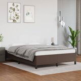 Maison Chic Posteljni okvir - Dvoposteljna postelja - Zakonska postelja rjav 140x190 cm umetno usnje-J14755, (21761322) | Shoptok.si