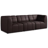 Makamii Temno vijolična sedežna garnitura iz umetnega usnja 255 cm Aloha – | Shoptok.si