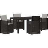  Komplet za jedilnico v vrtu 5 pcs Antracit in svetlo siva PP, (5000301195) | Shoptok.si