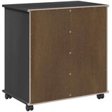  Gležnji kabinet Črna 63,5 x 39 x 65,5 cm Masivno borovo les, (5000232556) | Shoptok.si