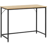 Moderna mladinska miza 100 × 50 × 76 cm – Industrijska podstrešna miza v videzu lesa, (5000125679)