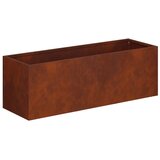  Vrtna saksija 2 kom. Rđa 60 x 20 x 20 cm Otporni čelik - Otporni čelik 60 x 20 x 20 cm 2 | shoptok.hr