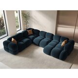 Cosmopolitan Design Tamno plava baršunasti kutna garnitura (s lijevim kutom/u obliku slova "U") Loretto – | shoptok.hr