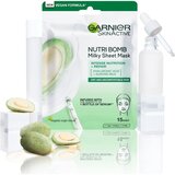 Garnier Skin Naturals Nutri Bomb Almond Milk + Hyaluronic Acid vlažilna maska za obraz 1 ks za ženske | Shoptok.si