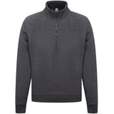 Fruit Of The Loom Grey Men's Sweatshirt Zip Neck Sweat | Shoptok.si