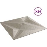  Zidni paneli 24 kom betona 50 x 50 cm XPS 6 m² uzorak zvijezde | shoptok.hr
