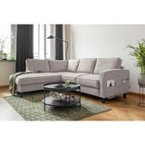 MID.YOU KOTNA SEDEŽNA GARNITURA, struktura sivobela | Shoptok.si