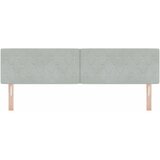 LED glava kreveta s LED trakama Svijetlo siva 180 cm Baršun | shoptok.hr