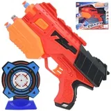 Crazy Launcher: Ročni set za spužvaste naboje s tarčo in naboji 24 cm