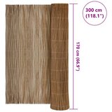  Ograda od vrbovog drveta Prirodna 170 x 300 cm Vrba | Eponuda.com