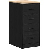  Garažni ormar za odlaganje crni 40x51x85 cm masivne borovine | shoptok.hr