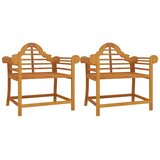  Vrtne stolice 2 kom 91 x 62 x 94 cm od masivne tikovine | shoptok.hr