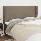 The Living Store Vzglavje z ušesi taupe 163x23x118/128 cm blago - Vzglavje, (21659445) Cene