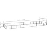 vidaXL kavez za pse crni 30 m² čelični | shoptok.hr