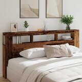  LED uzglavlje boja drva 220x18,5x103,5 cm konstruirano drvo | Eponuda.com