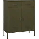  za pohranu maslinasto zeleni 80 x 35 x 101 5 cm čelični | shoptok.hr