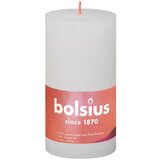 Bolsius rustične debele svijeće Shine 4 kom 130 x 68 mm mutno bijele | shoptok.hr