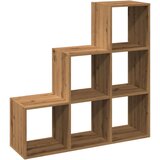 Pregrada regal za knjige 3 razina hrast 99x29x99 cm drveni | shoptok.hr