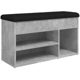 Maison Chic Klop za čevlje - Sedež za čevlje betonsko siva 82x32x45,5 cm inženirski les, (21776286) Cene