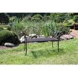 Garden Pleasure Črno-temno rjava kovinska vrtna klop Selene - | Shoptok.si