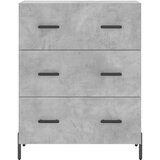  Komoda siva boja betona 69,5x34x90 cm od konstruiranog drva | shoptok.hr
