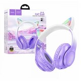 hoco. W42 Mačje uši, ljubičasto grožđe, bežične stereo slušalice, Bluetooth v5.3, 400mAh | Eponuda.ba