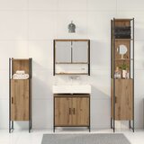  set pohištva za kopalnico 4 kosa iz hrasta | Shoptok.si