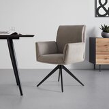 Bessagi Home naslanjač rosalia, rjavosiva, žamet | Shoptok.si