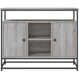  Komoda siva boja hrasta 100x35x80 cm od konstruiranog drva | Shoptok.si