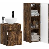  Set namještaja za kupaonicu 2 kom. Dimljeni hrast Smeđa 33 x 34.5 x 100 cm | shoptok.hr