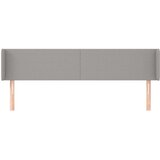  Vzglavje z ušesi svetlo sivo 183x16x78/88 cm blago, (20793977) | Shoptok.si