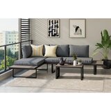 Ambia Garden LOUNGE GARNITURA tkanina aluminij | Shoptok.si