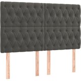  Okvir za krevet bez madraca tamnosivi 160x200 cm baršunasti | shoptok.hr