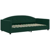  Dnevni krevet na razvlačenje tamnozeleni 100x200 cm baršunasti | shoptok.hr