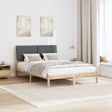  Okvir kreveta smeđe i tamnosivo 160 x 200 cm Masivna borovina | Eponuda.com