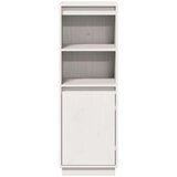 vidaXL visoka omara bela 37x34x110 cm trdna borovina | Shoptok.si