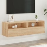 vidaXL Stenska TV omarica sonoma hrast 100x30x30 cm inženirski les Cene