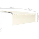  Automatska tenda na uvlačenje s roletom 4 x 3 m krem | Eponuda.com